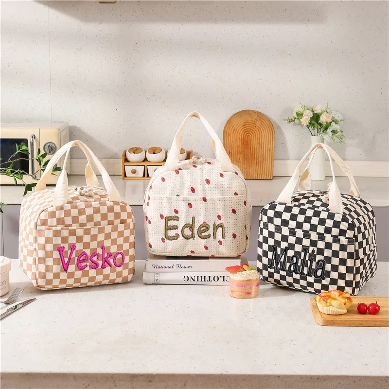 Food Storage Name - Personalized Custom Name Corduroy Lunch Bag,