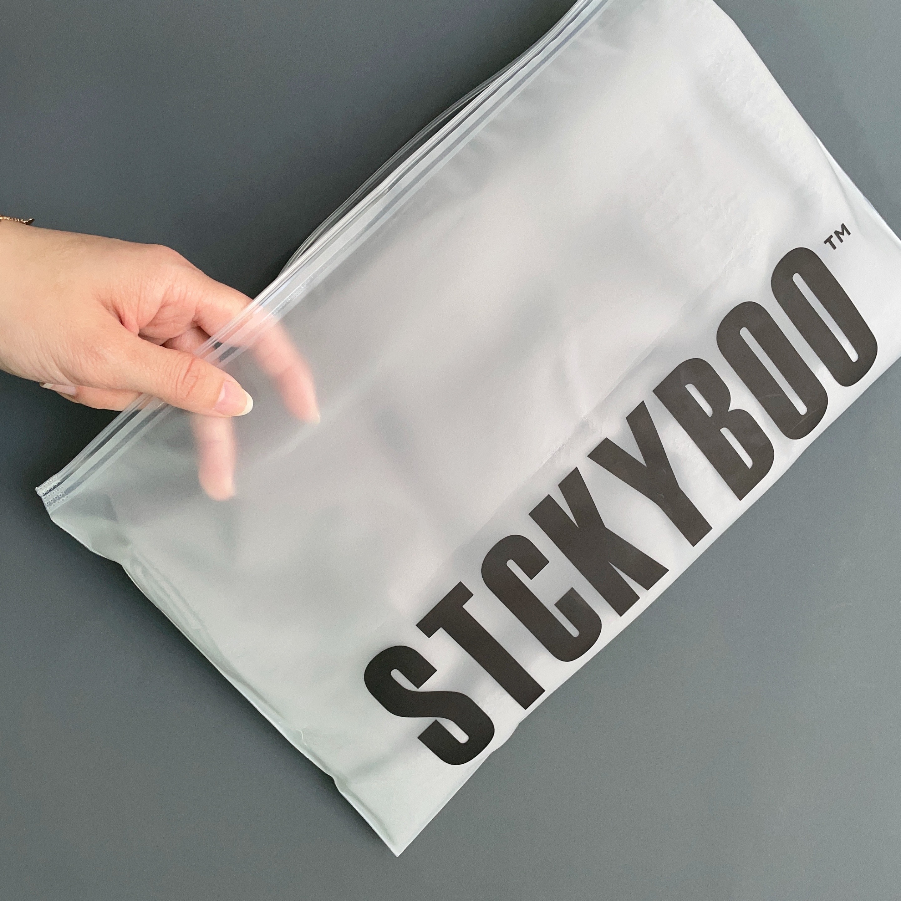Food Storage Ziploc Bags - 100pcs wholesale custom printed frosted clothing