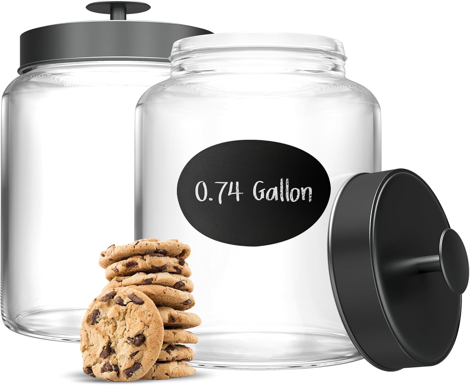 Food Storage Glass Jar - Glass Kitchen Canister Set, Food &