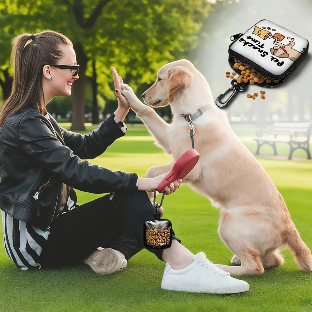 Food Storage Zipper Bags - Cute Dog Print Pet Treat Bag