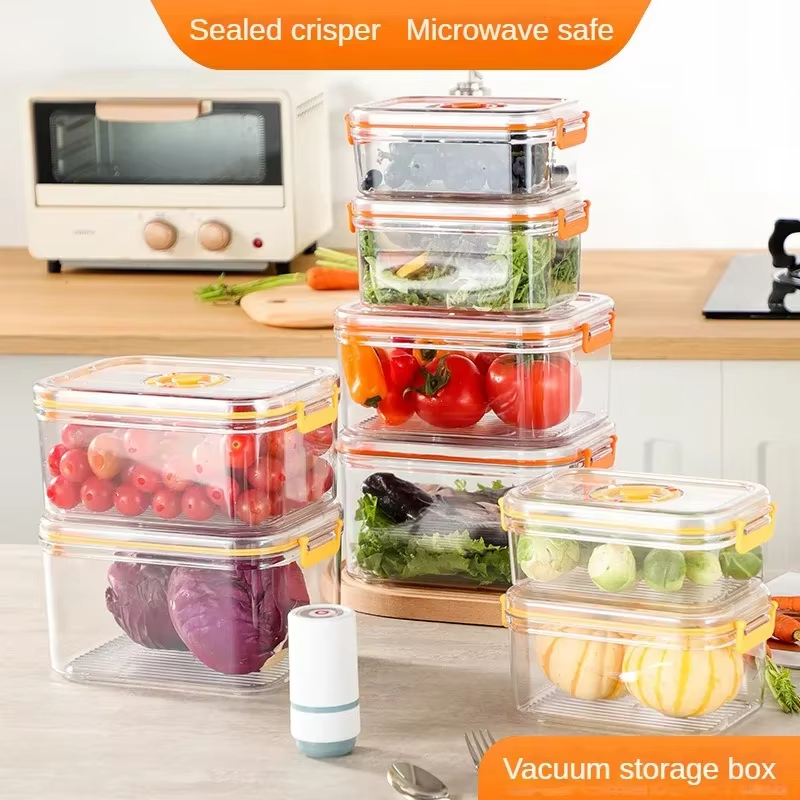 Food Storage Ideas - Vacuum Fresh-keeping Box Refrigerator Sealed Canister