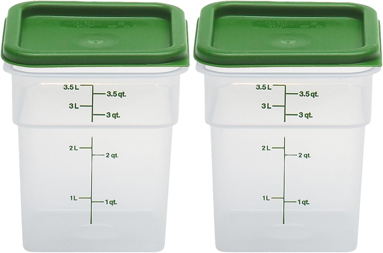 Food Storage 4 Quart - Square Food Storage Containers with Lids,