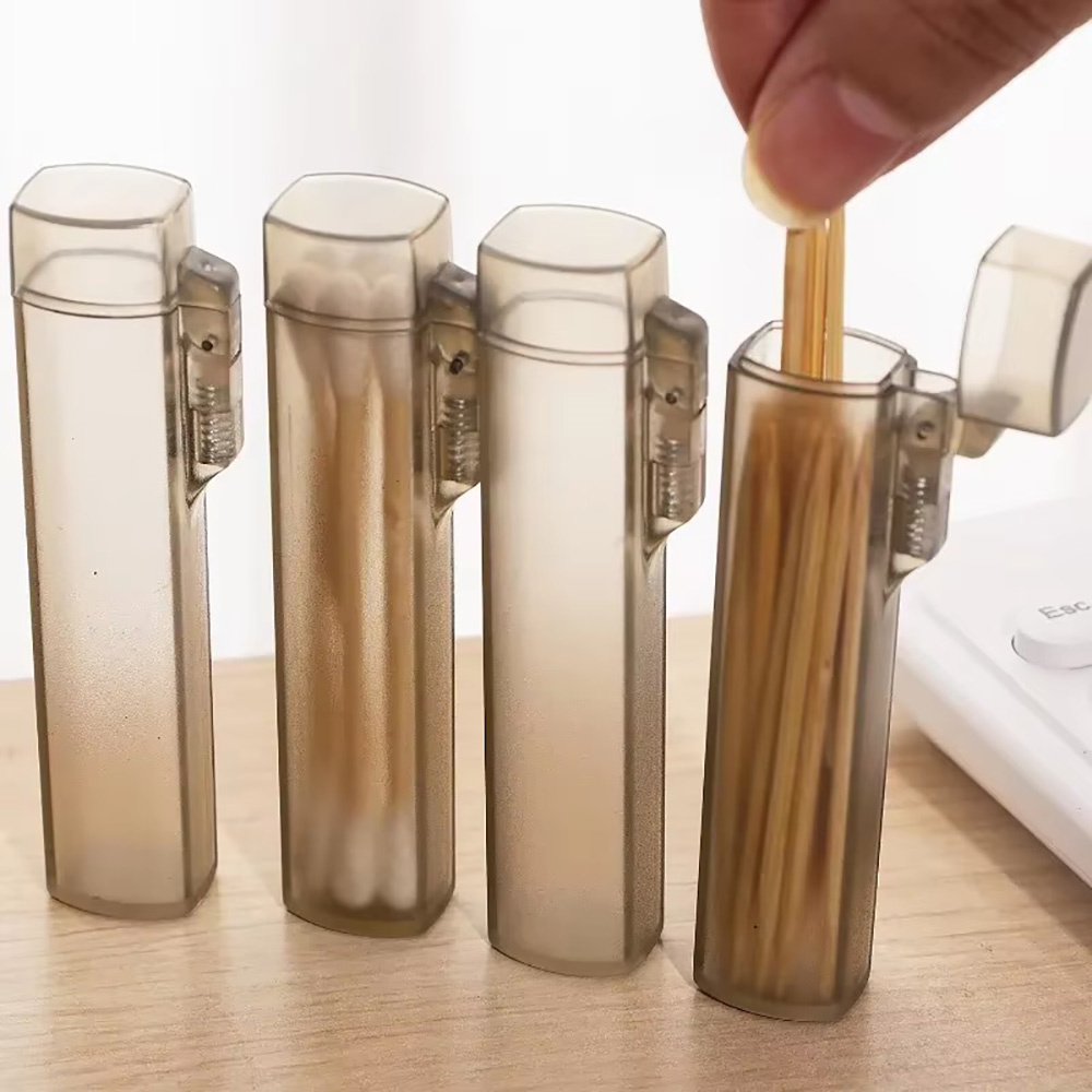 Food Storage In Restaurant - Portable Toothpick Case 1/2pcs Plastic Kitchen