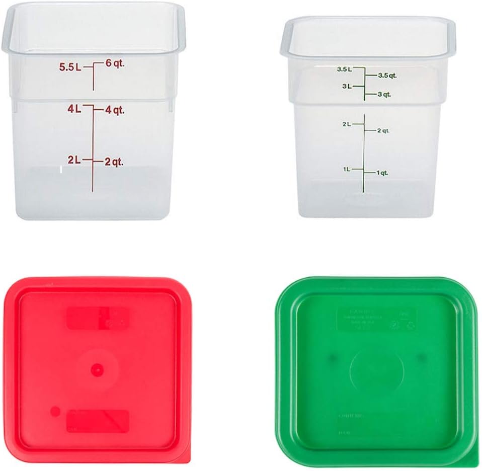 Food Storage 4 Quart - Containers With Lids - 4 Quart