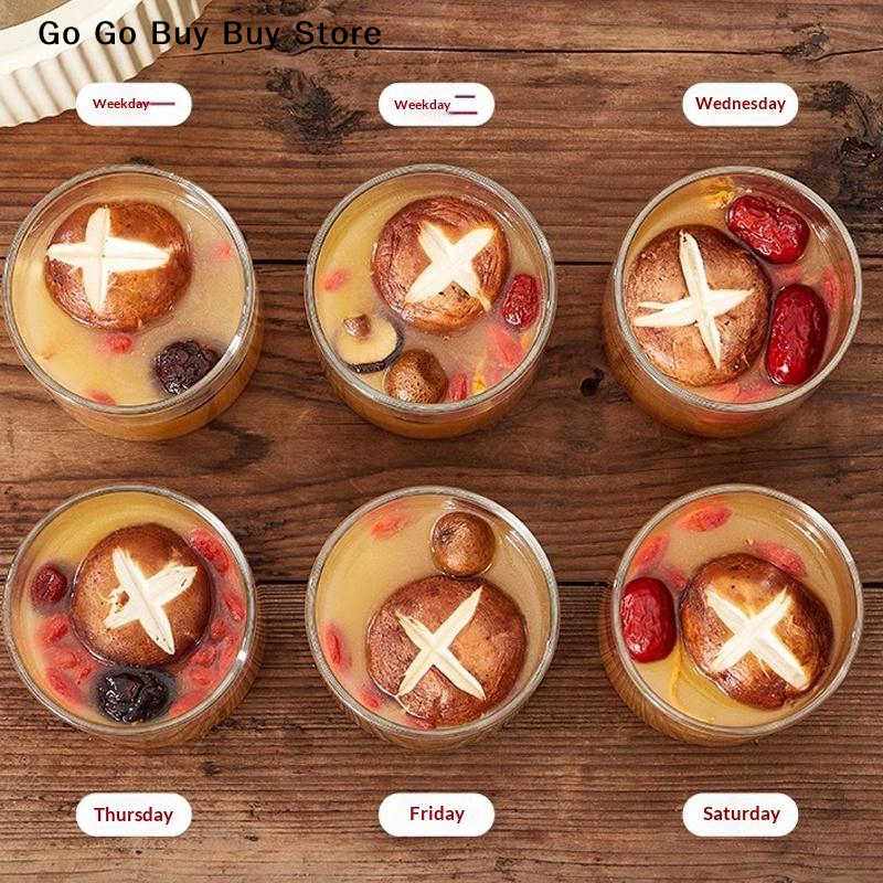 Food Storage Glass Jar - 【ST】1Pc 240/400ML Glass Food Storage Jar