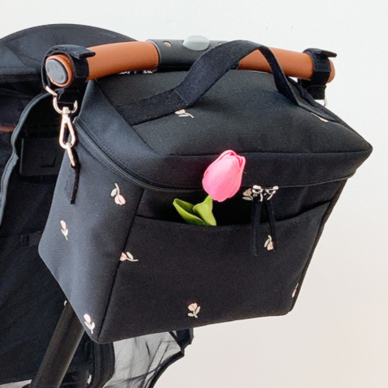 Food Storage In Cooler - Bear Embroidery Baby Stroller Bag for