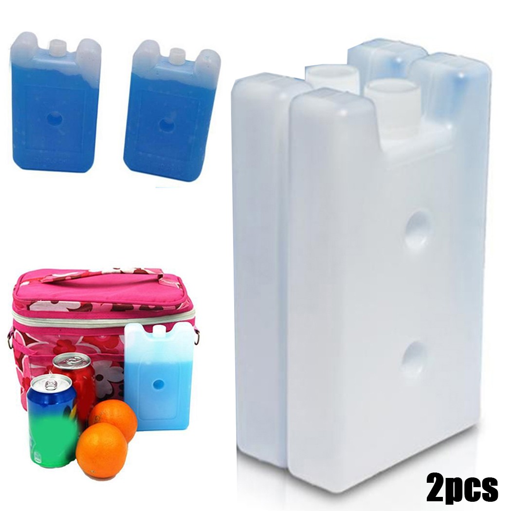 Food Storage In Cooler - Gel Freezer Ice Blocks Travel Lunch