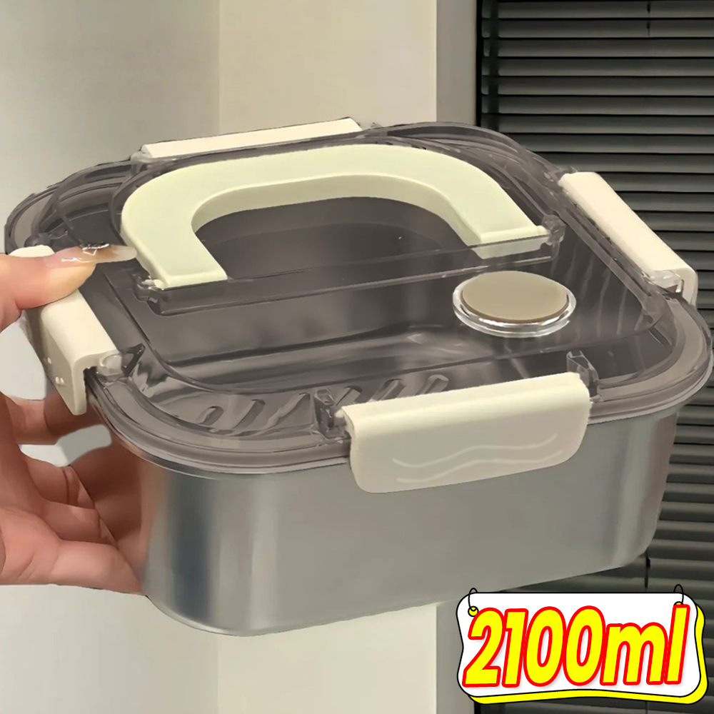 Food Storage Box Large - Stainless Steel Large Capacity Lunch Box
