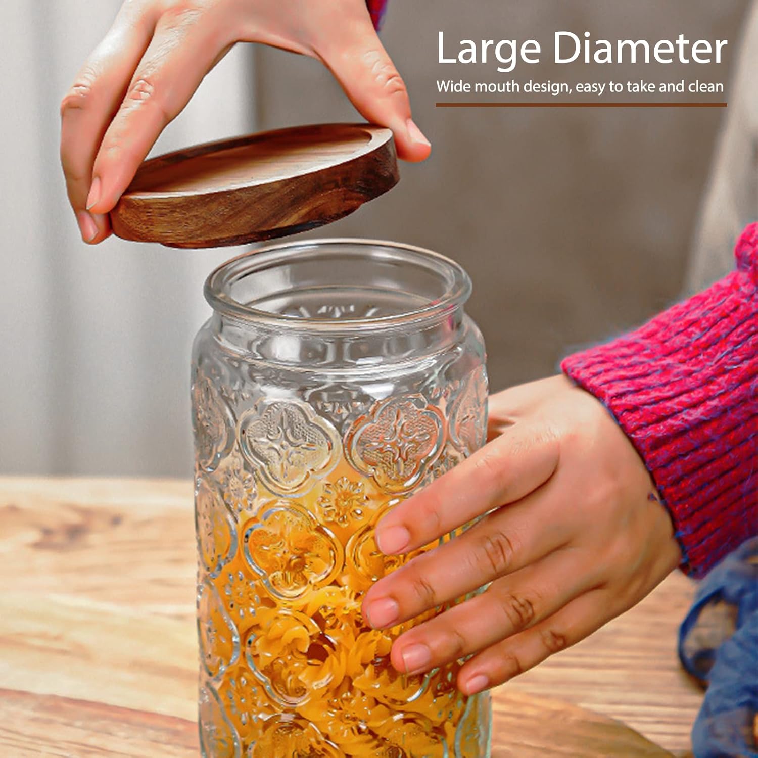 35oz/1000ml Glass Storage Jars – Food Storage Glass Jar Bewertung und Preis