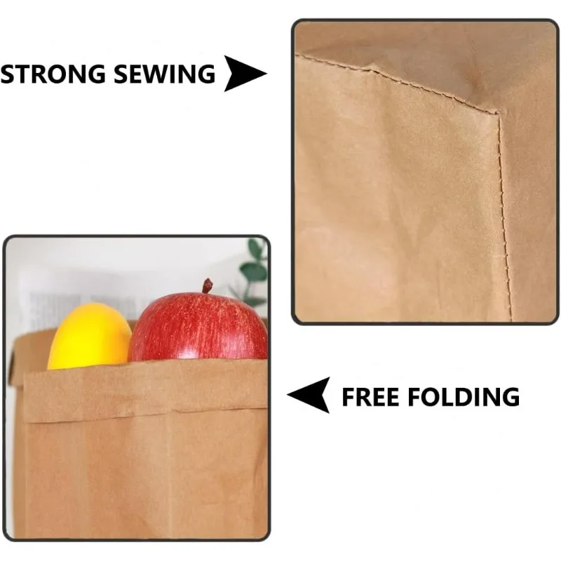Kraft Paper Bag Washable Paper – Food Storage Reusable Bags Bewertung und Preis