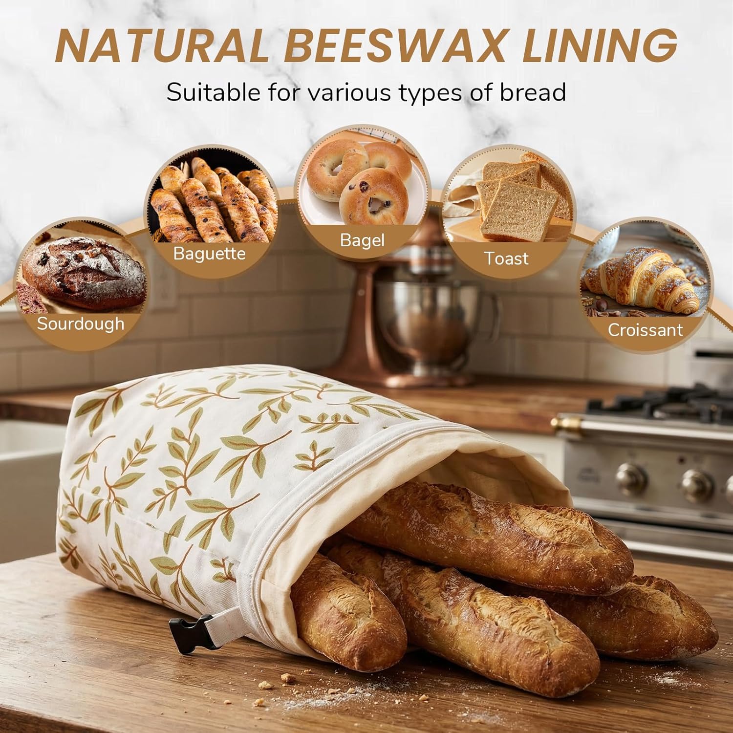 Reusable Beeswax Bread Bags fo – Food Storage Bags Xl Bewertung und Preis