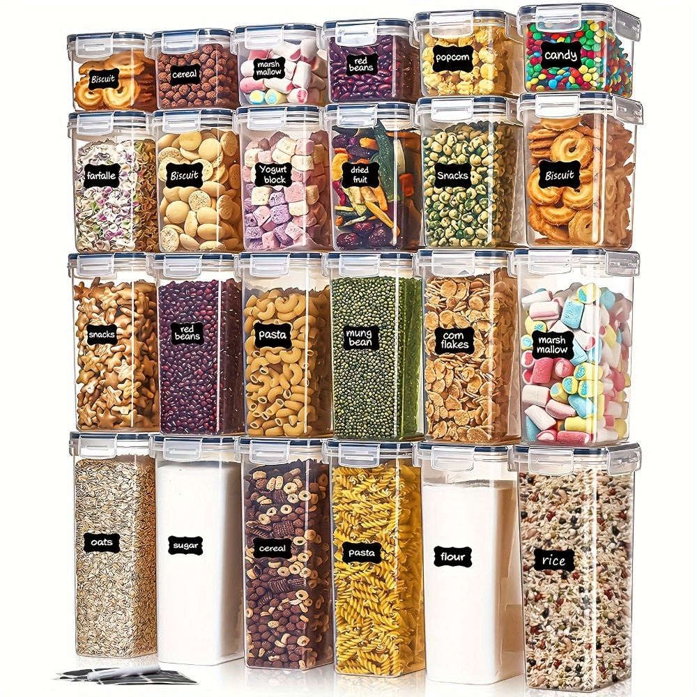 24Pcs Food Storage Containers  – Food Storage Cabinet For Kitchen Bewertung und Preis