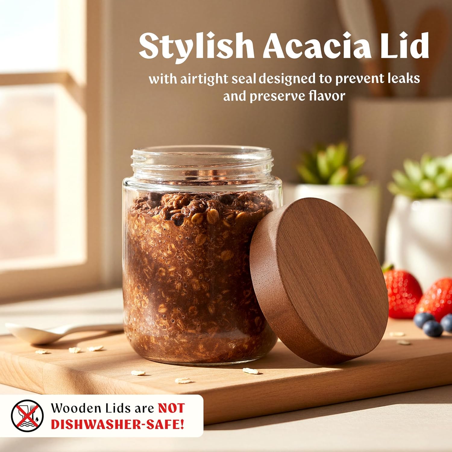Overnight Oats Containers with – Food Storage Glass Jar Bewertung und Preis