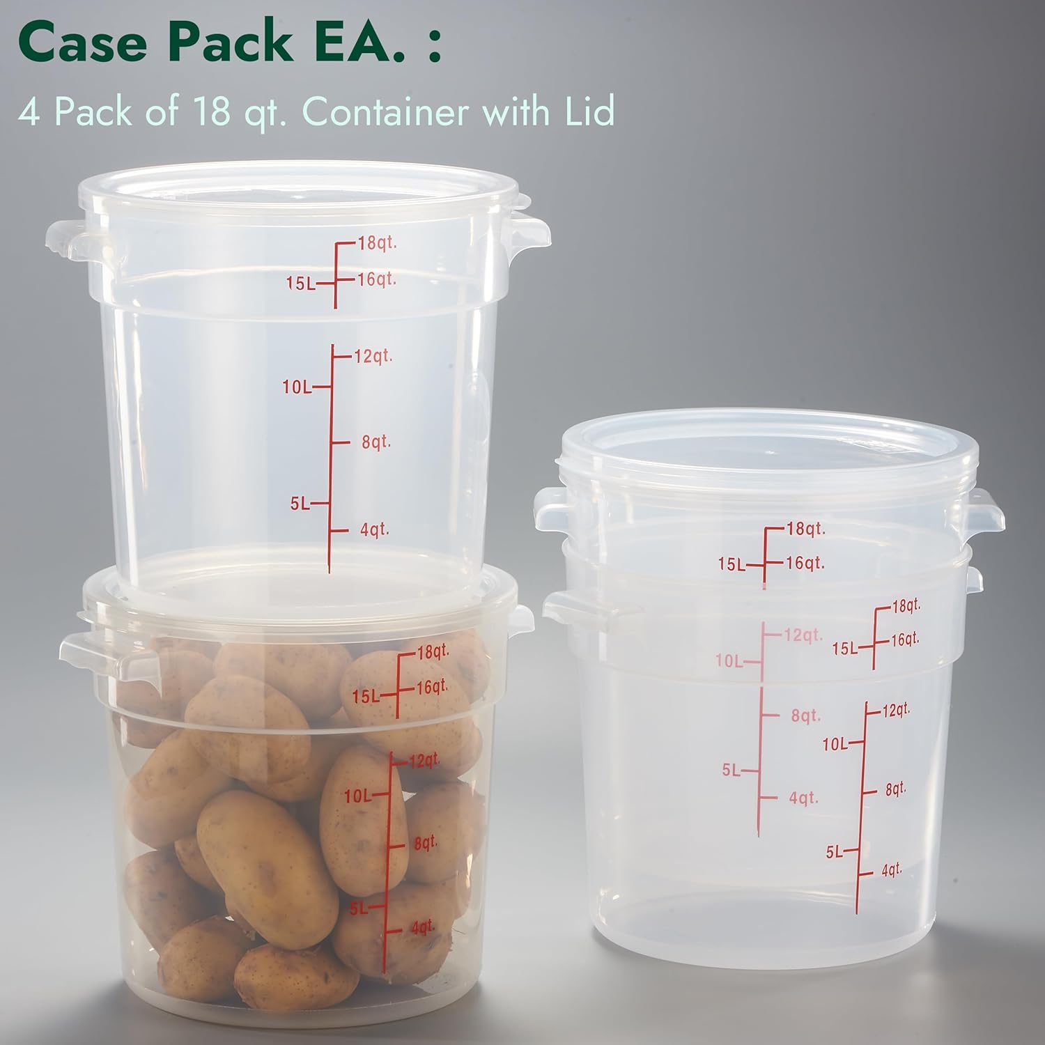 18 Quart Round Food Storage Co – Food Storage 4 Quart Bewertung und Preis