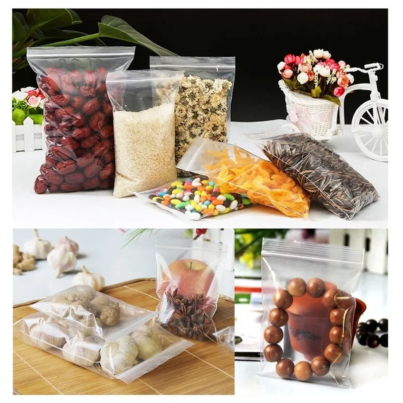 100/Pcs Pack Resealable Plasti – Food Storage Reusable Bags Bewertung und Preis