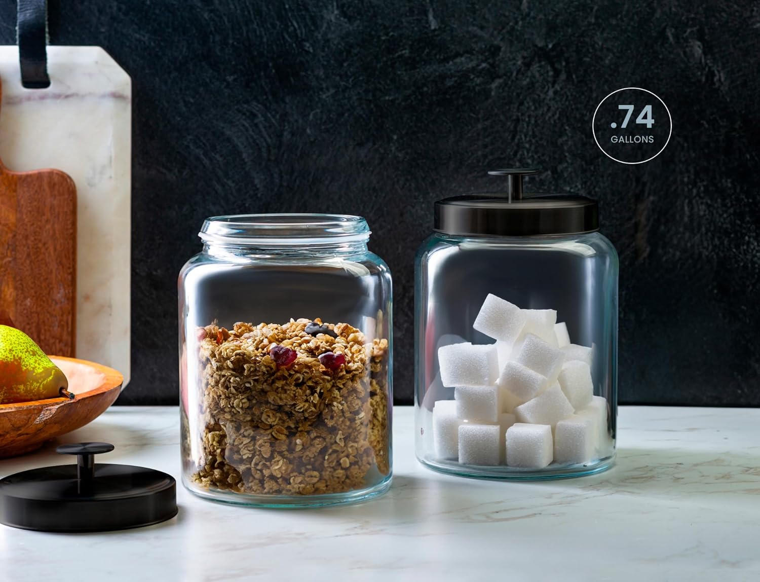 Glass Kitchen Canister Set, Fo – Food Storage Glass Jar Bewertung und Preis