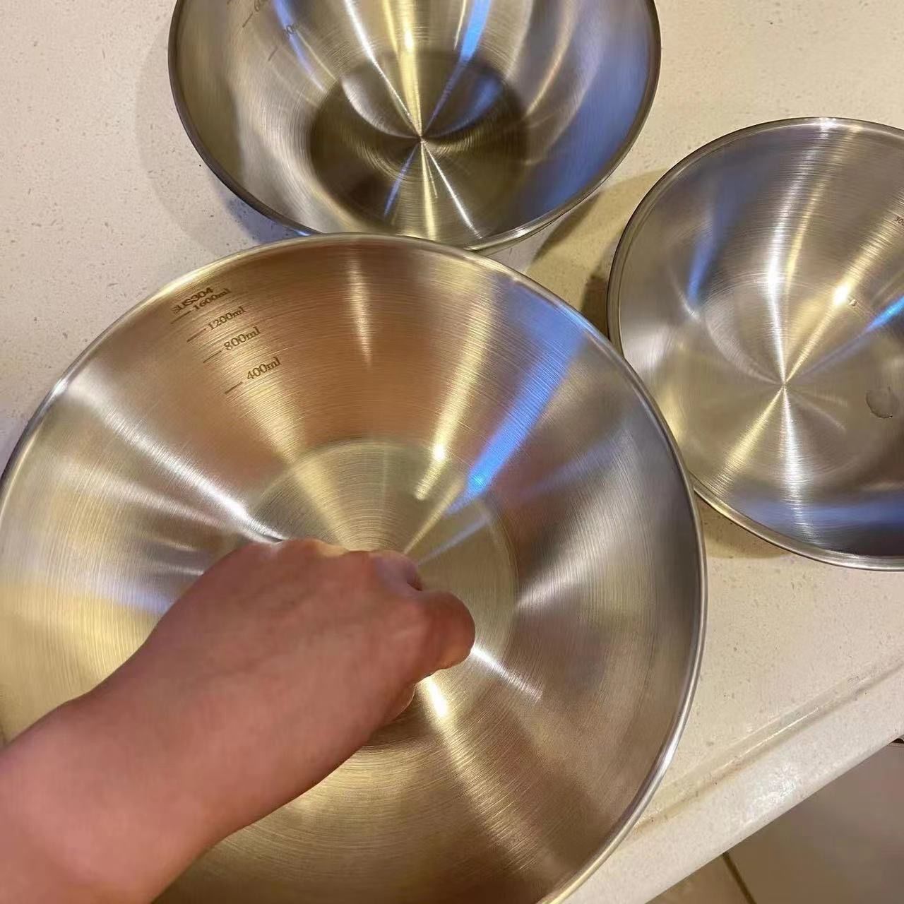 1-3 Stainless Steel Bowl Set w – Food Storage Essentials Bewertung und Preis