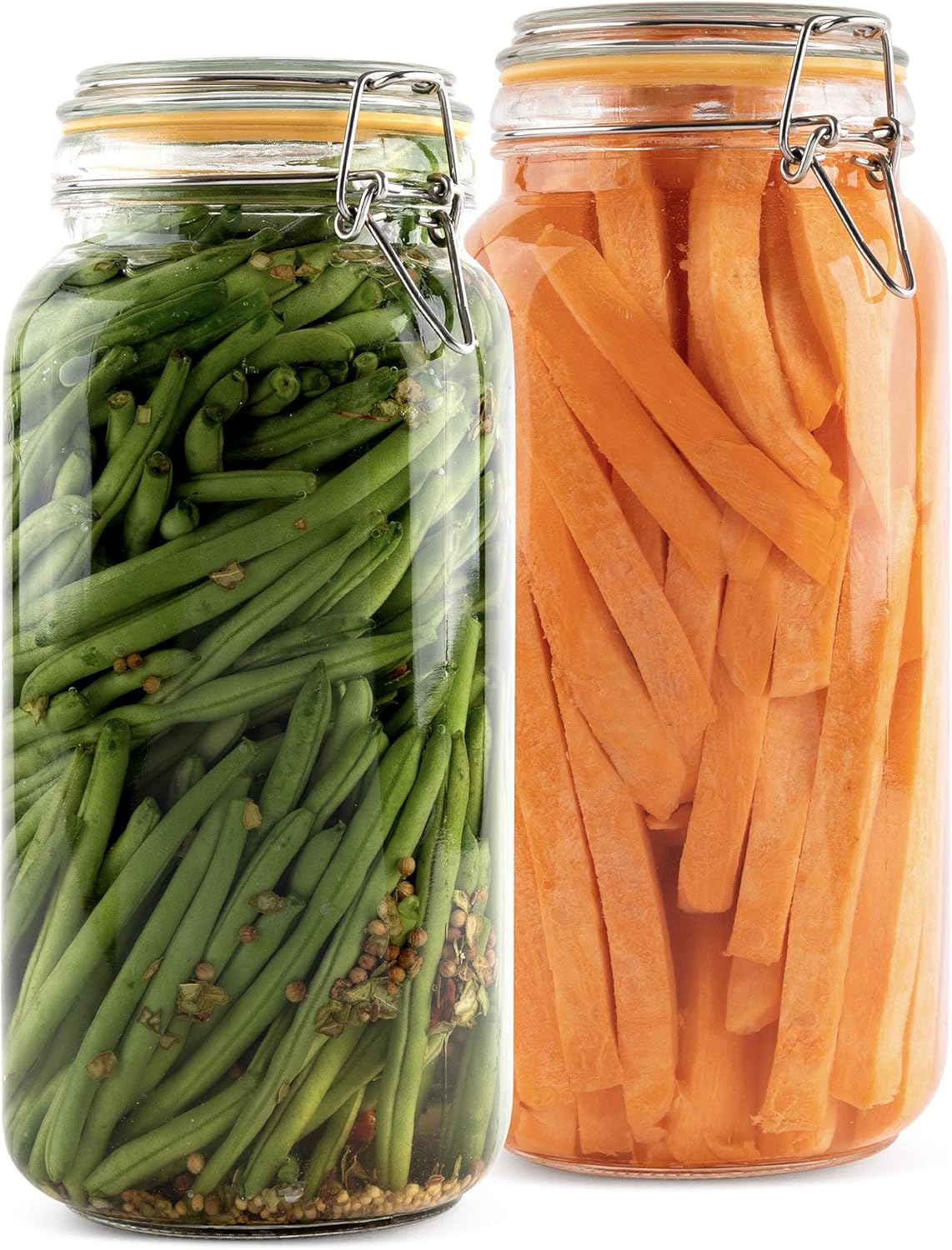 Glass Jars with Lids 67 oz Foo – Food Storage Glass Jar Bewertung und Preis