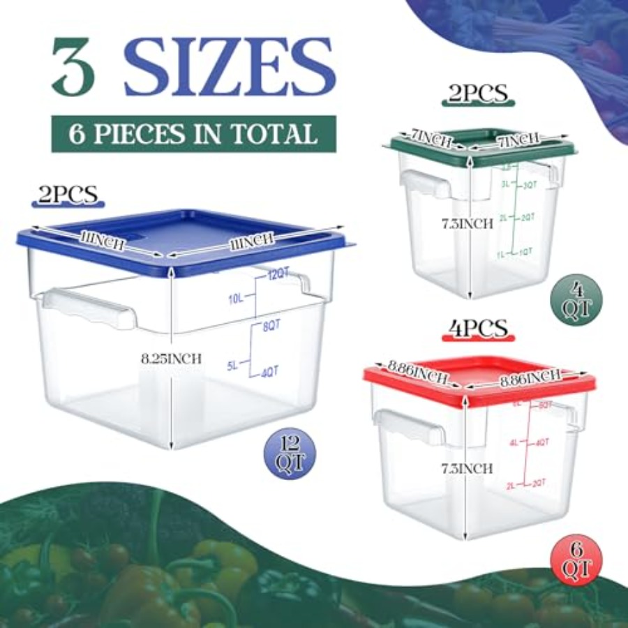 8 Set Square Food Storage Cont – Food Storage 4 Quart Bewertung und Preis