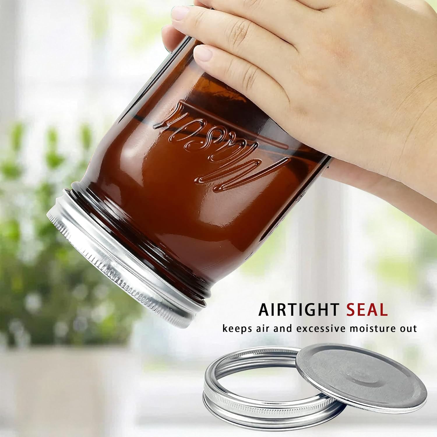 Amber Wide Mouth    Jars 32 oz – Food Storage Glass Jar Bewertung und Preis