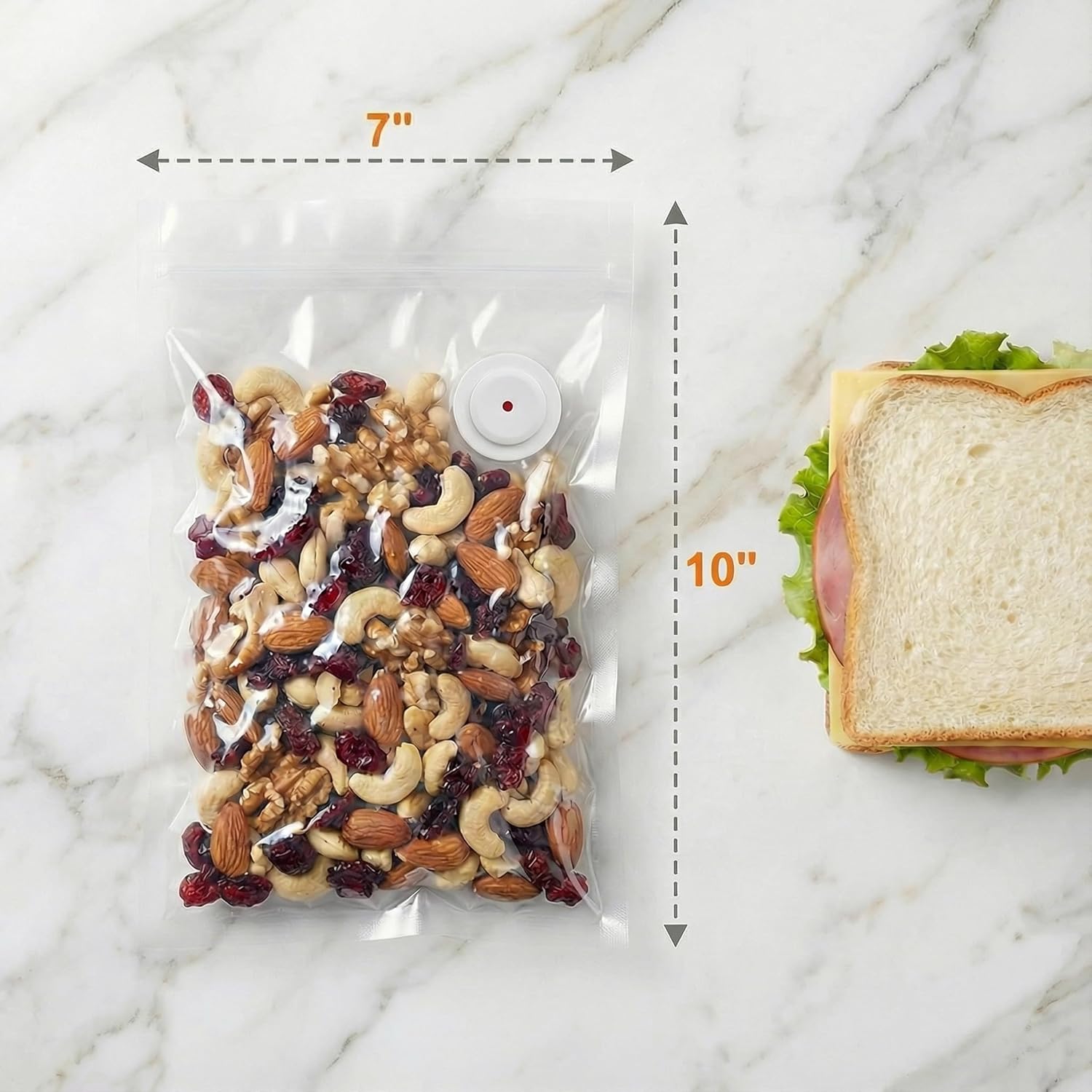 Reusable Vacuum Sealer Bags, 2 – Food Storage Zipper Bags Bewertung und Preis