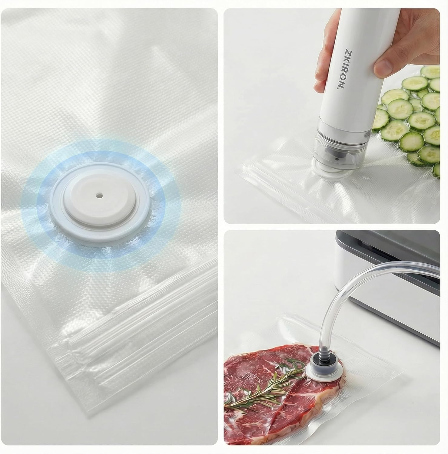 Reusable Vacuum Sealer Bags, 2 – Food Storage Zipper Bags Bewertung und Preis