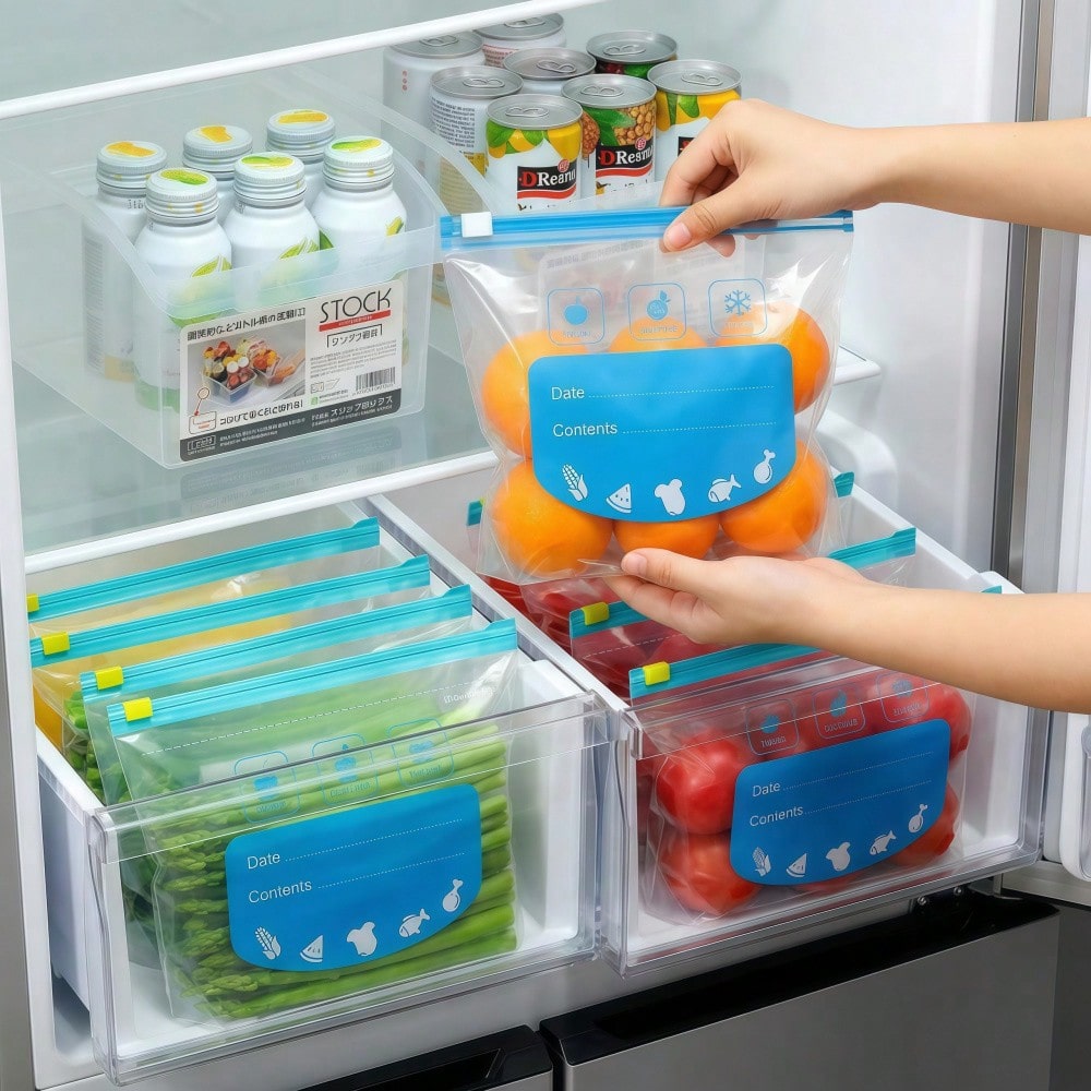 3 Color Zipper Food Storage Ba – Food Storage Zipper Bags Bewertung und Preis