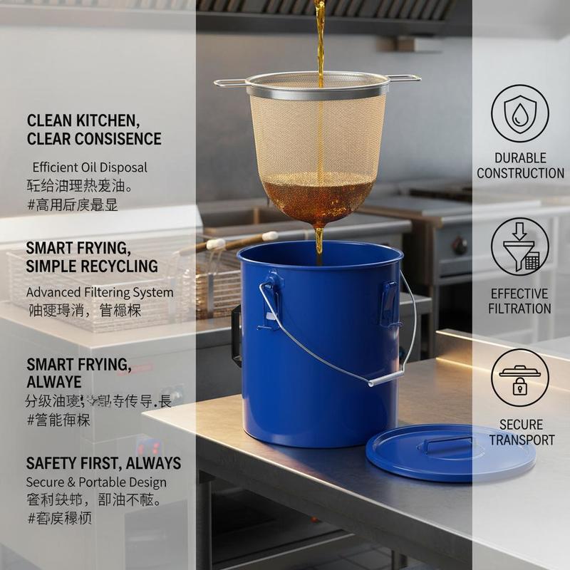 Carbon Steel Oil Storage Pail  – Food Storage In Restaurant Bewertung und Preis