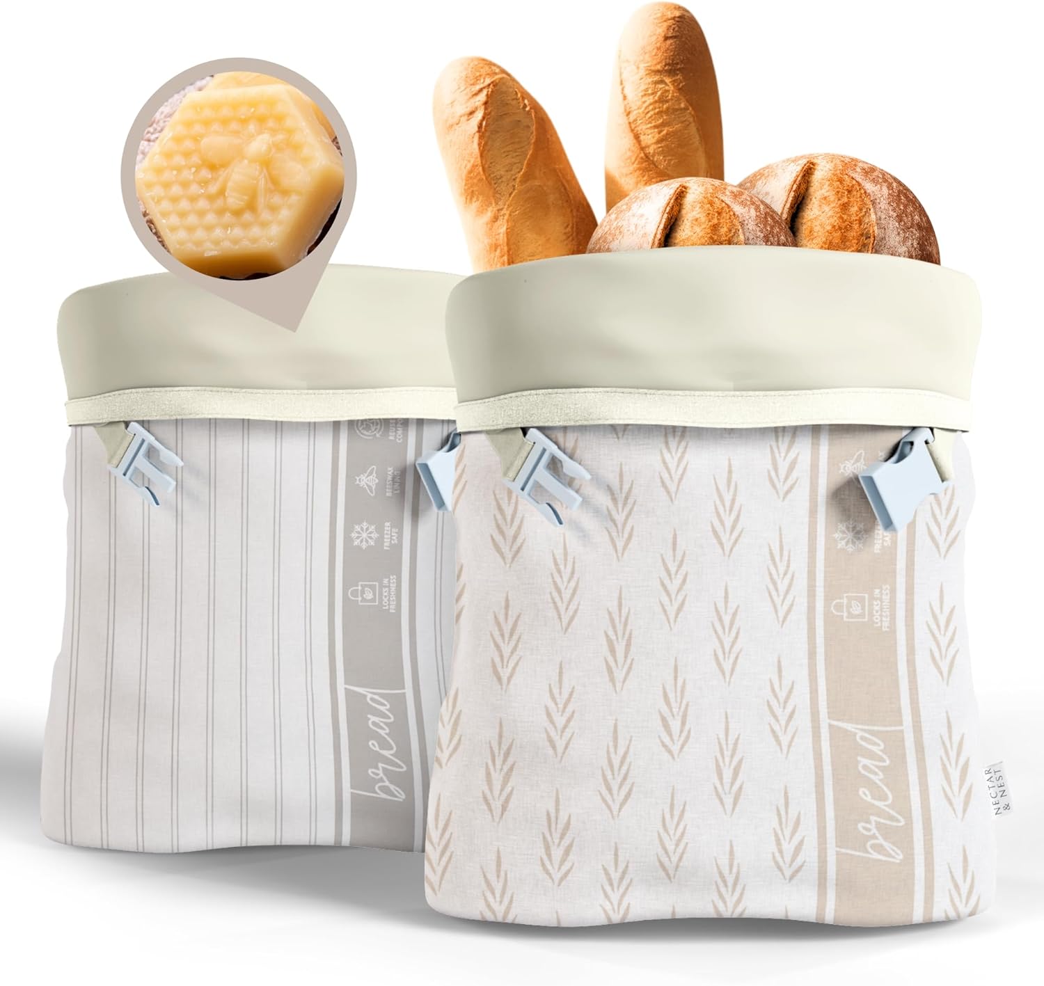 Reusable Beeswax Bread Bags fo – Food Storage Bags Xl Bewertung und Preis