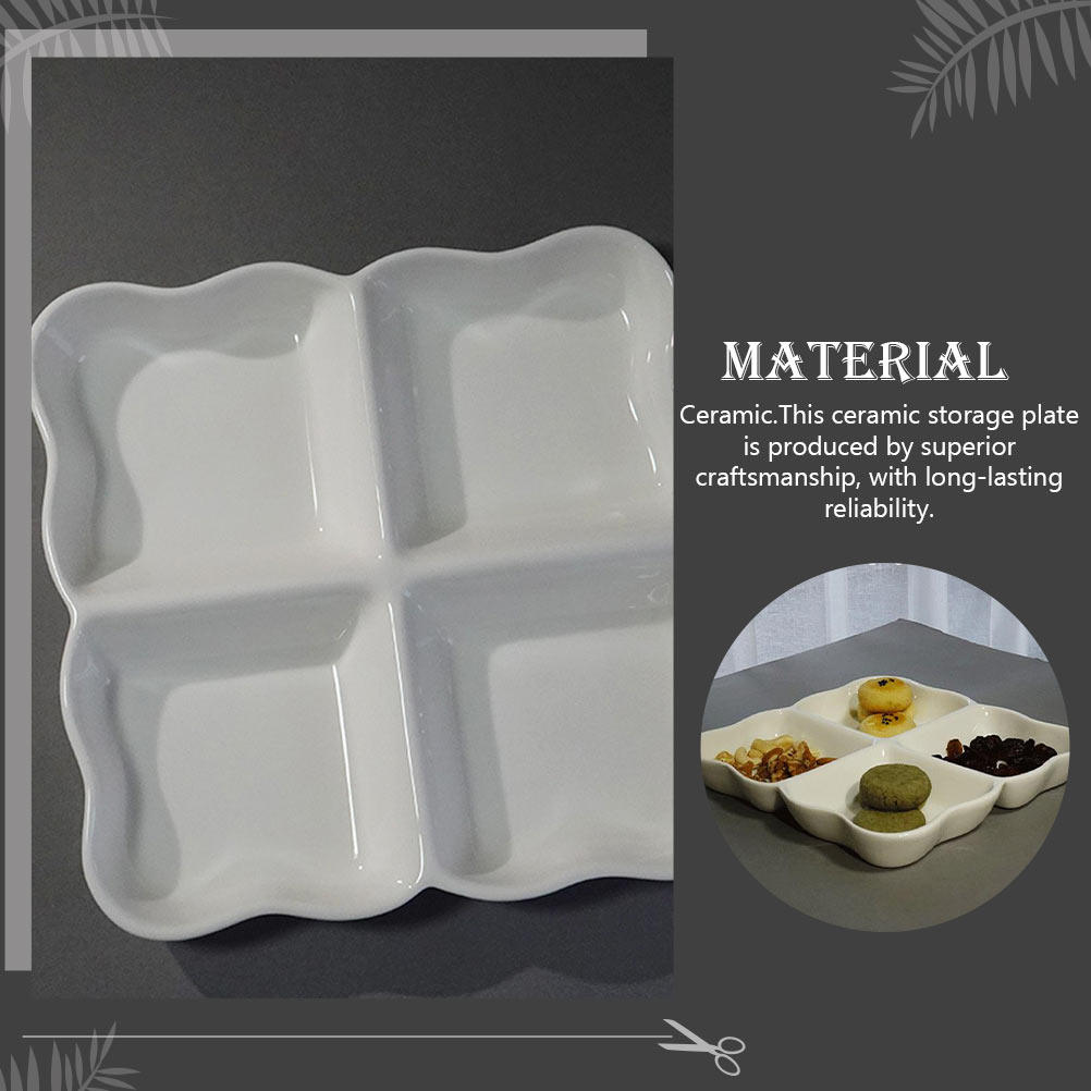 4-Compartment Ceramic Snack Di – Food Storage In Restaurant Bewertung und Preis