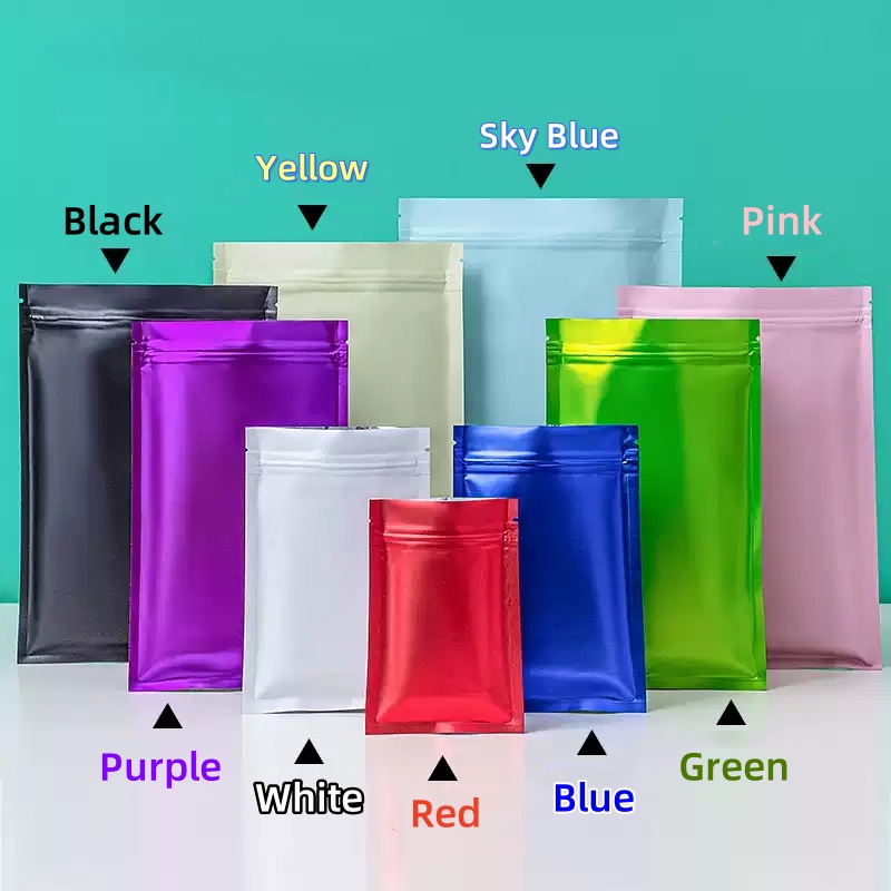 100 pcs Colorful Top Feed Foil – Food Storage Ziploc Bags Bewertung und Preis