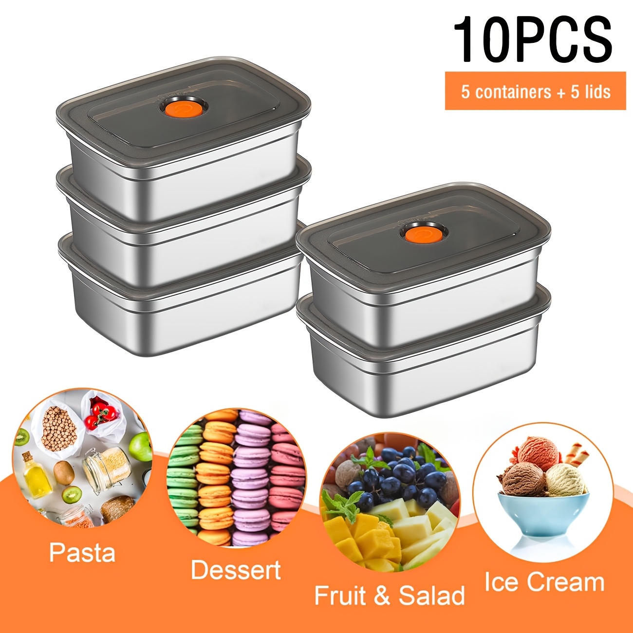10-Piece Stainless Steel Food  – Food Storage In Restaurant Bewertung und Preis