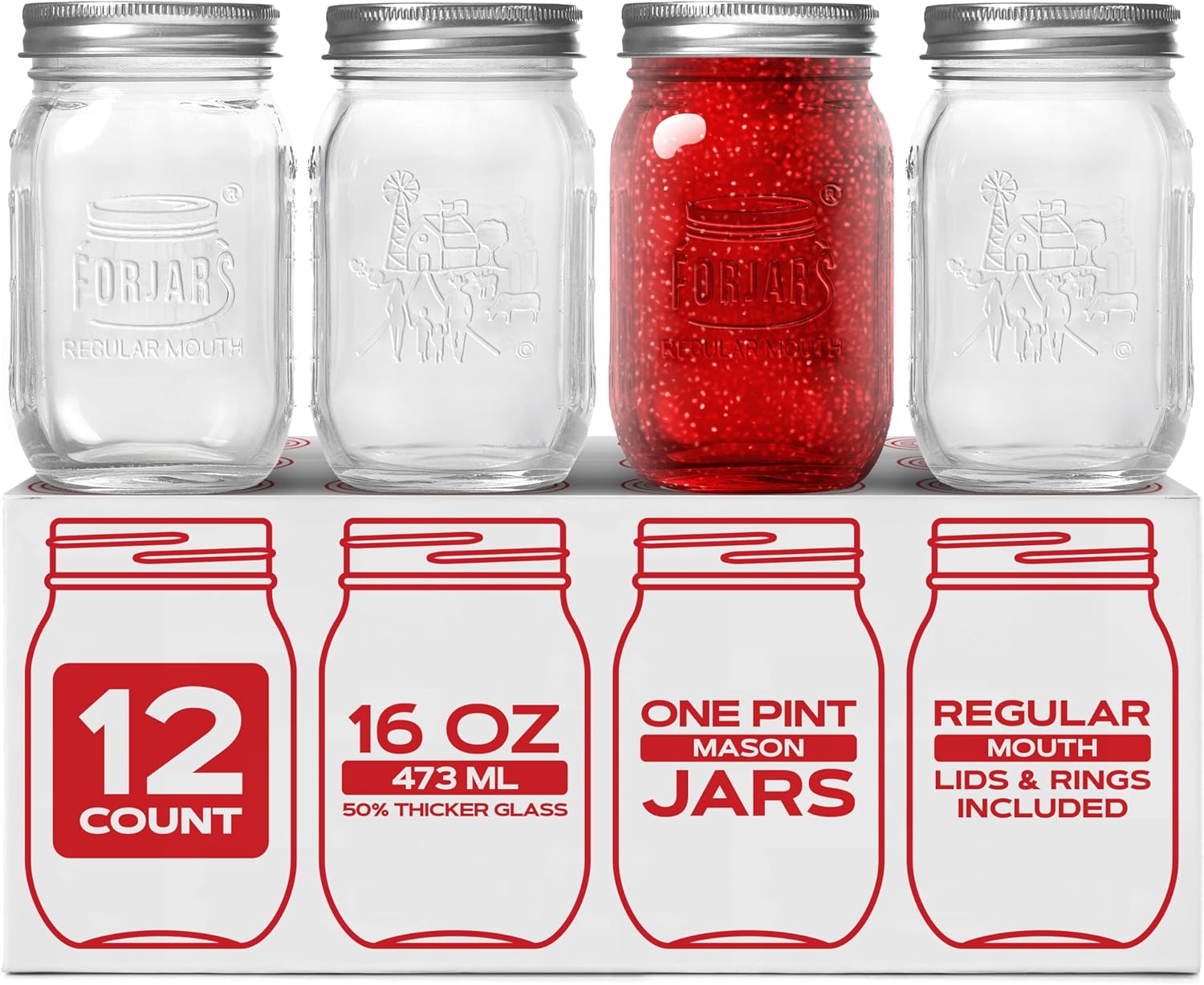 ® Premium    Jars with Lids –  – Food Storage Glass Jar Bewertung und Preis