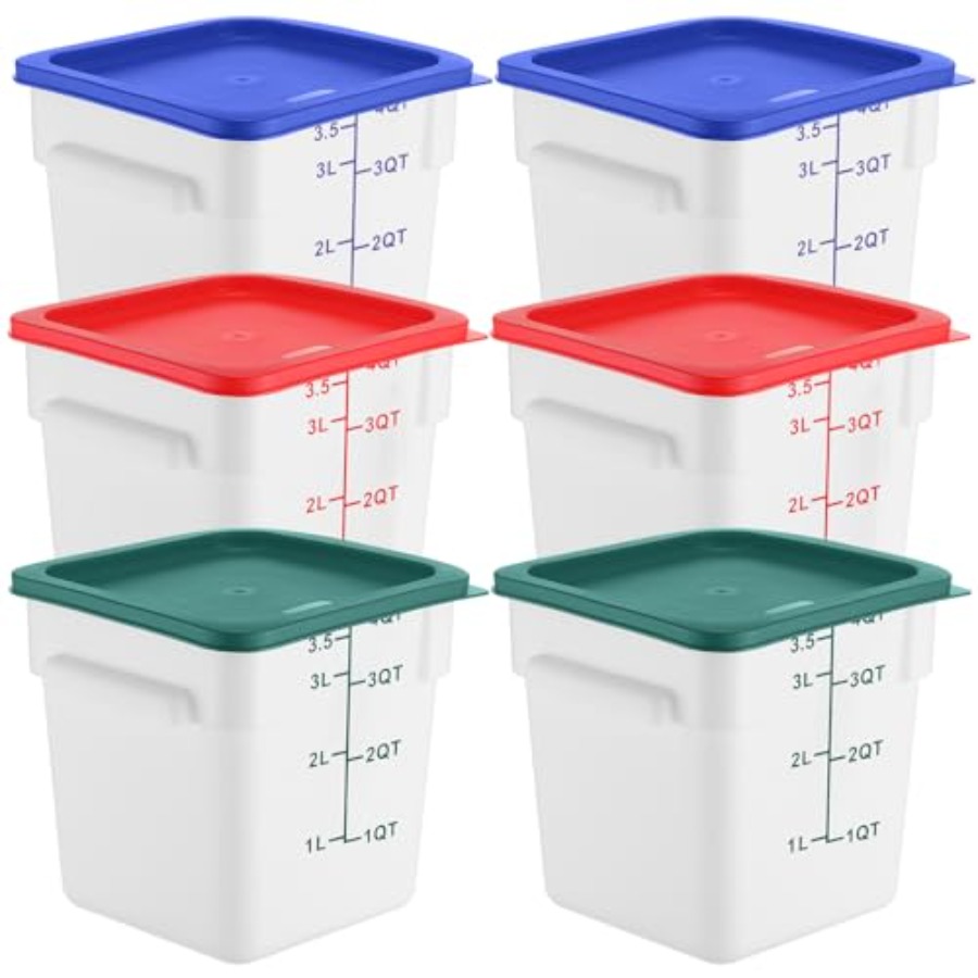 6 Pieces 4 Quart Commercial Fo – Food Storage 4 Quart Bewertung und Preis