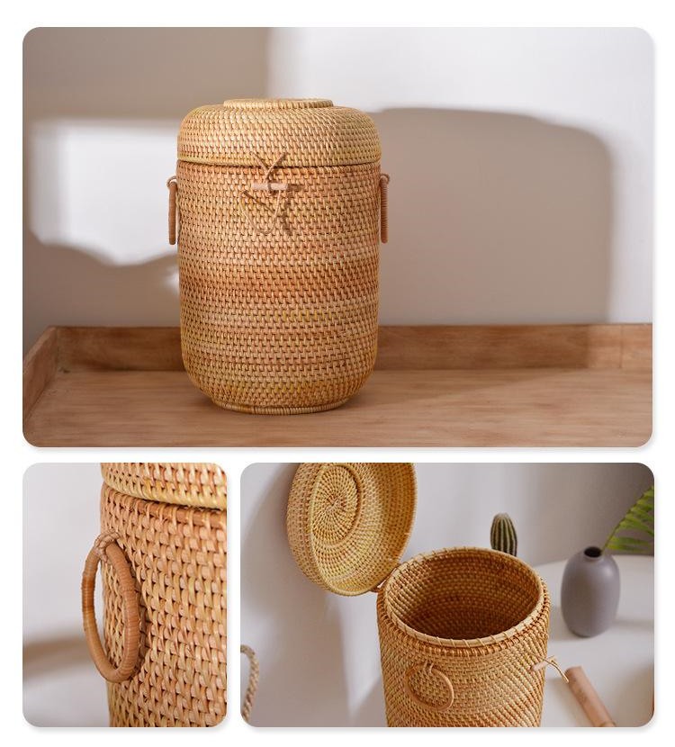 Handwoven Rattan Tea Storage B – Food Storage Roll Bags Bewertung und Preis