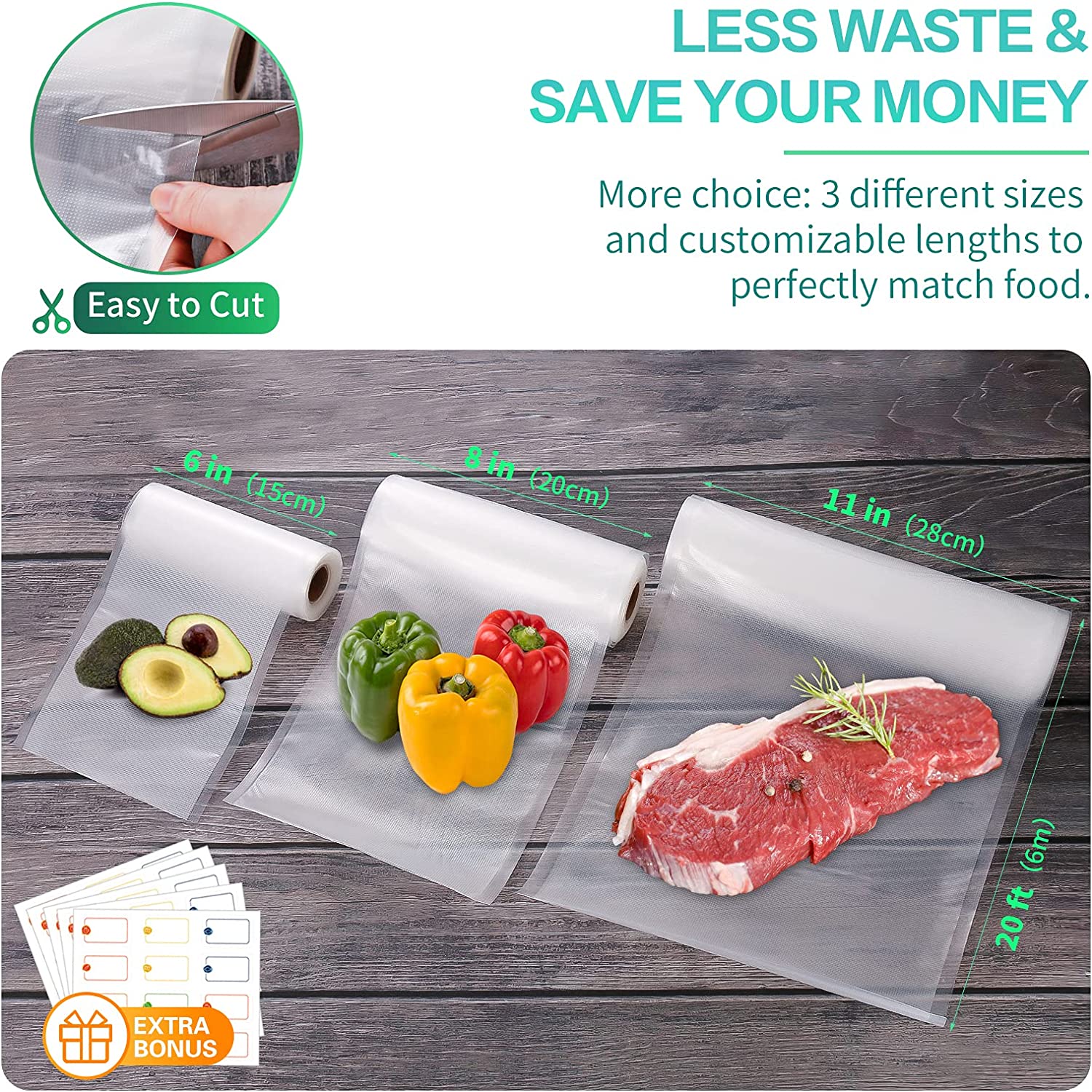 Kitchen Bags For Vacuum Food V – Food Storage Roll Bags Bewertung und Preis