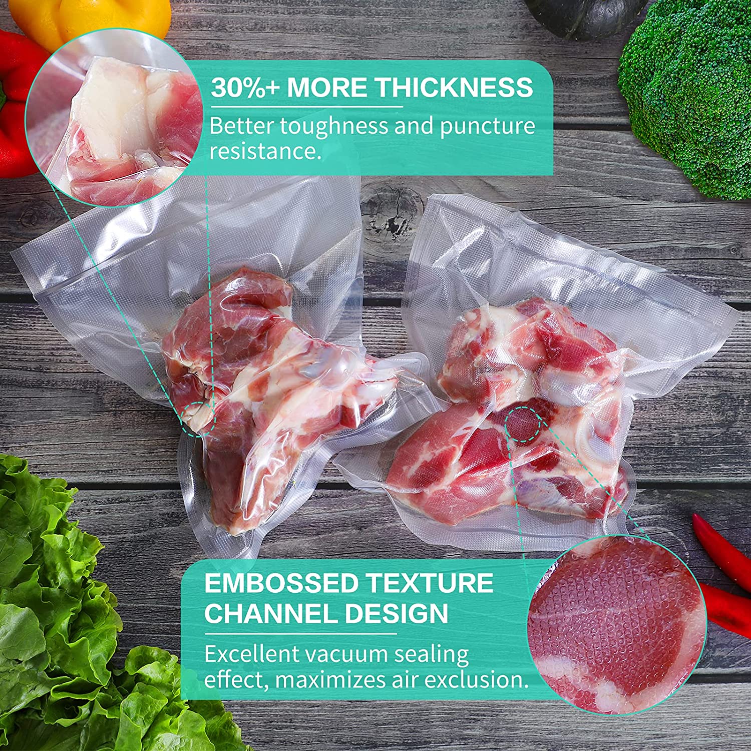 Kitchen Bags For Vacuum Food V – Food Storage Roll Bags Bewertung und Preis