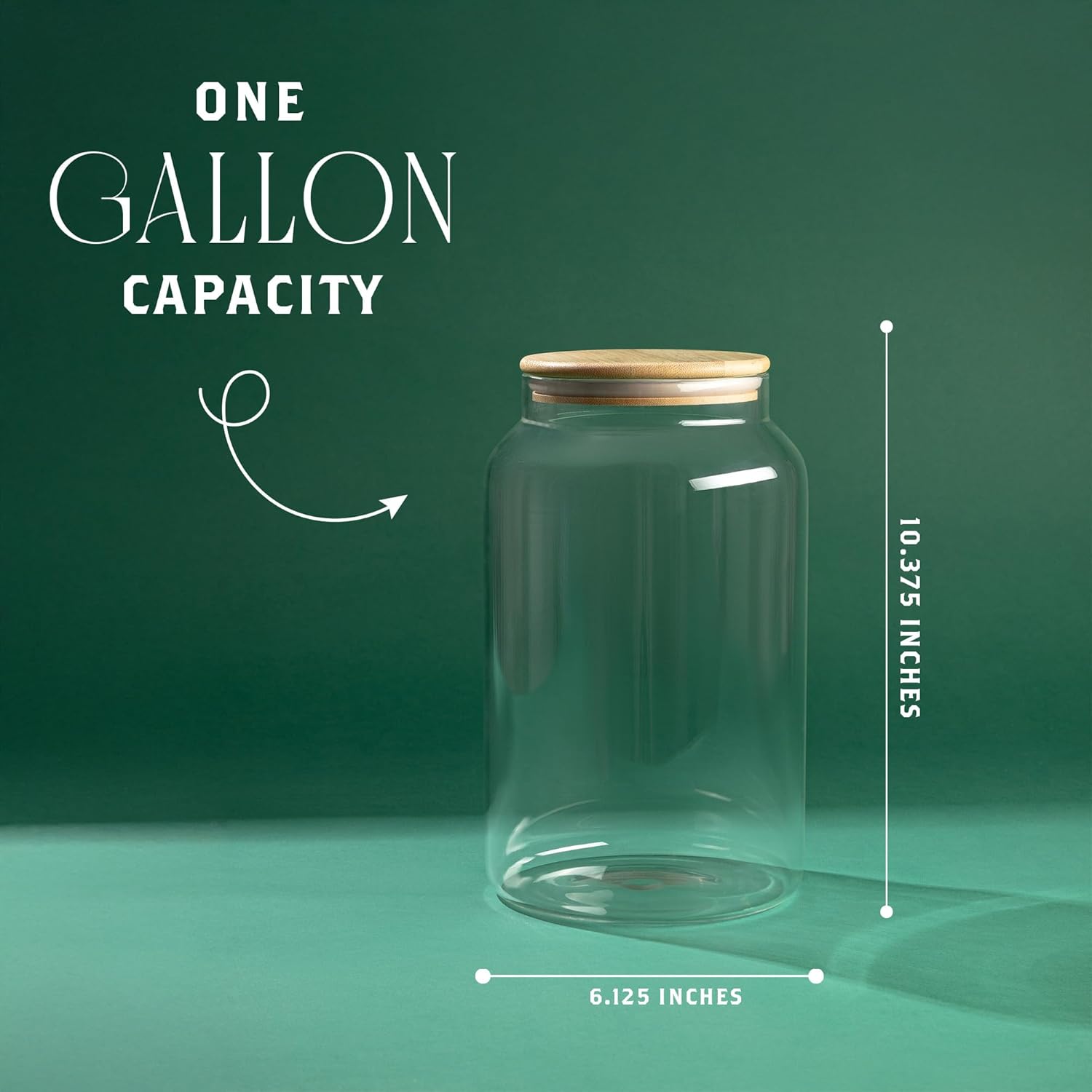 1 Gallon Glass Large Jar with  – Food Storage Glass Jar Bewertung und Preis