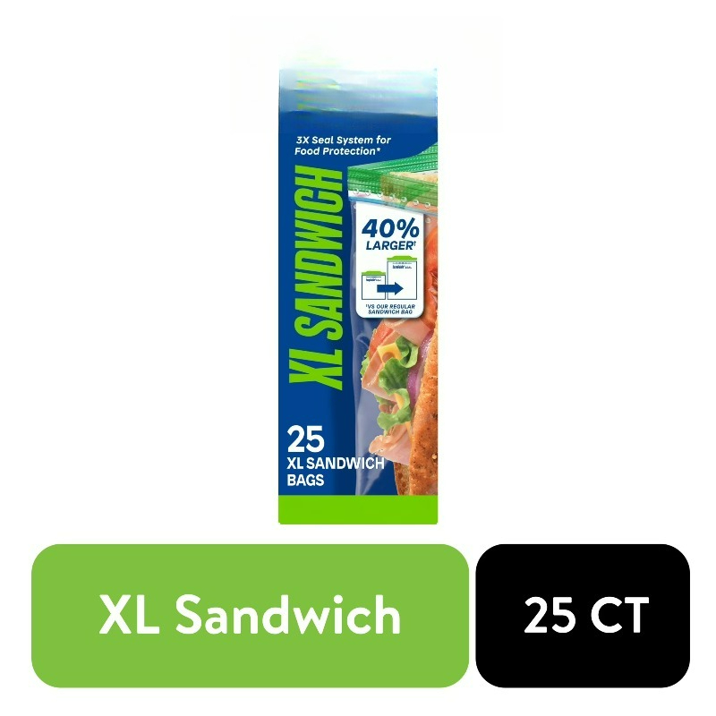 (3 pack) Brand XL Sandwich Bag – Food Storage Bags Xl Bewertung und Preis