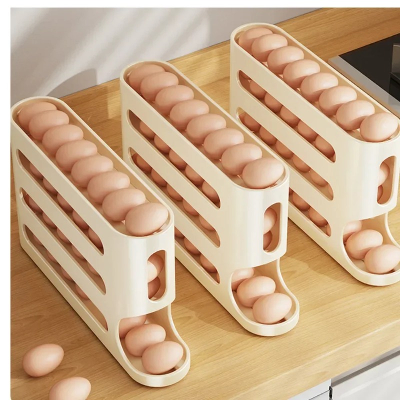 4 Layers Automatic Rolling Egg – Food Storage Cabinet For Kitchen Bewertung und Preis