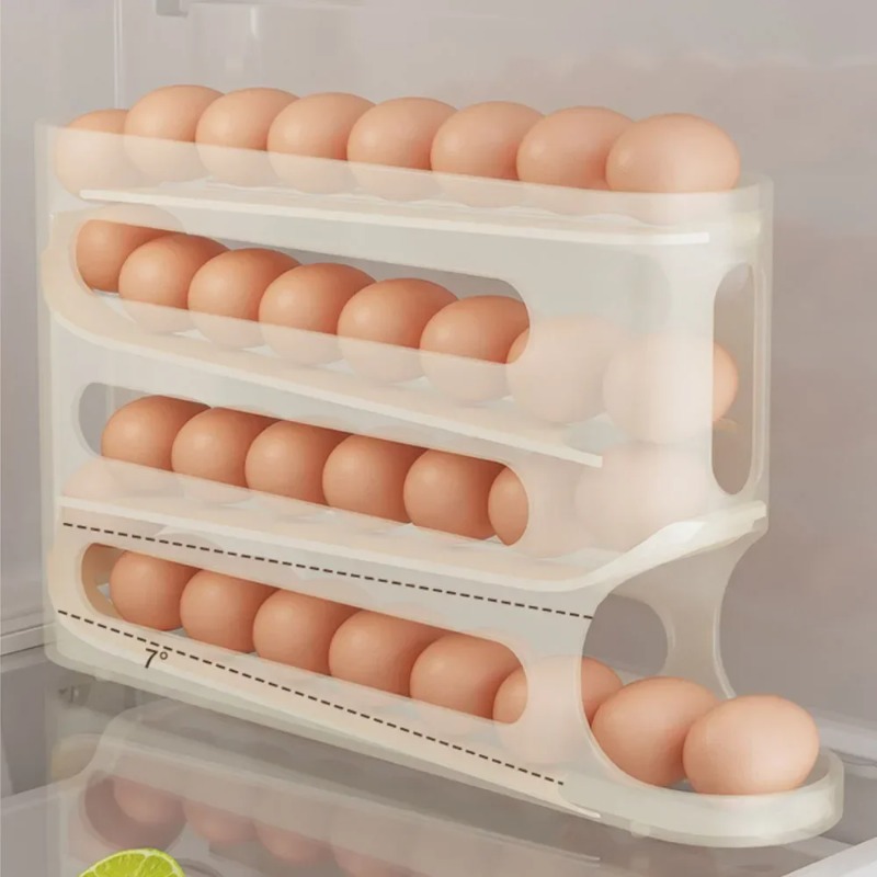 4 Layers Automatic Rolling Egg – Food Storage Cabinet For Kitchen Bewertung und Preis