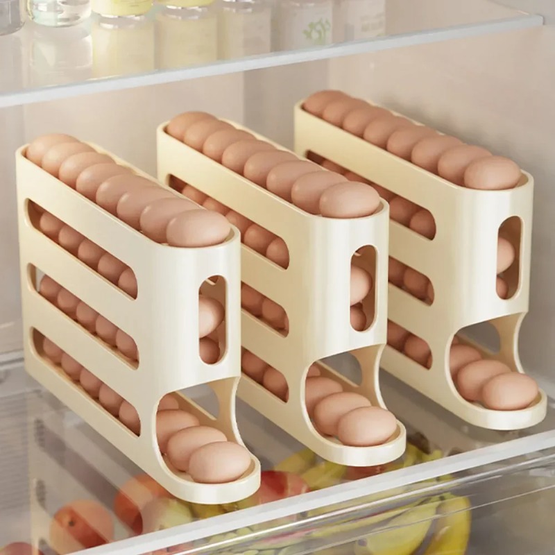 4 Layers Automatic Rolling Egg – Food Storage Cabinet For Kitchen Bewertung und Preis