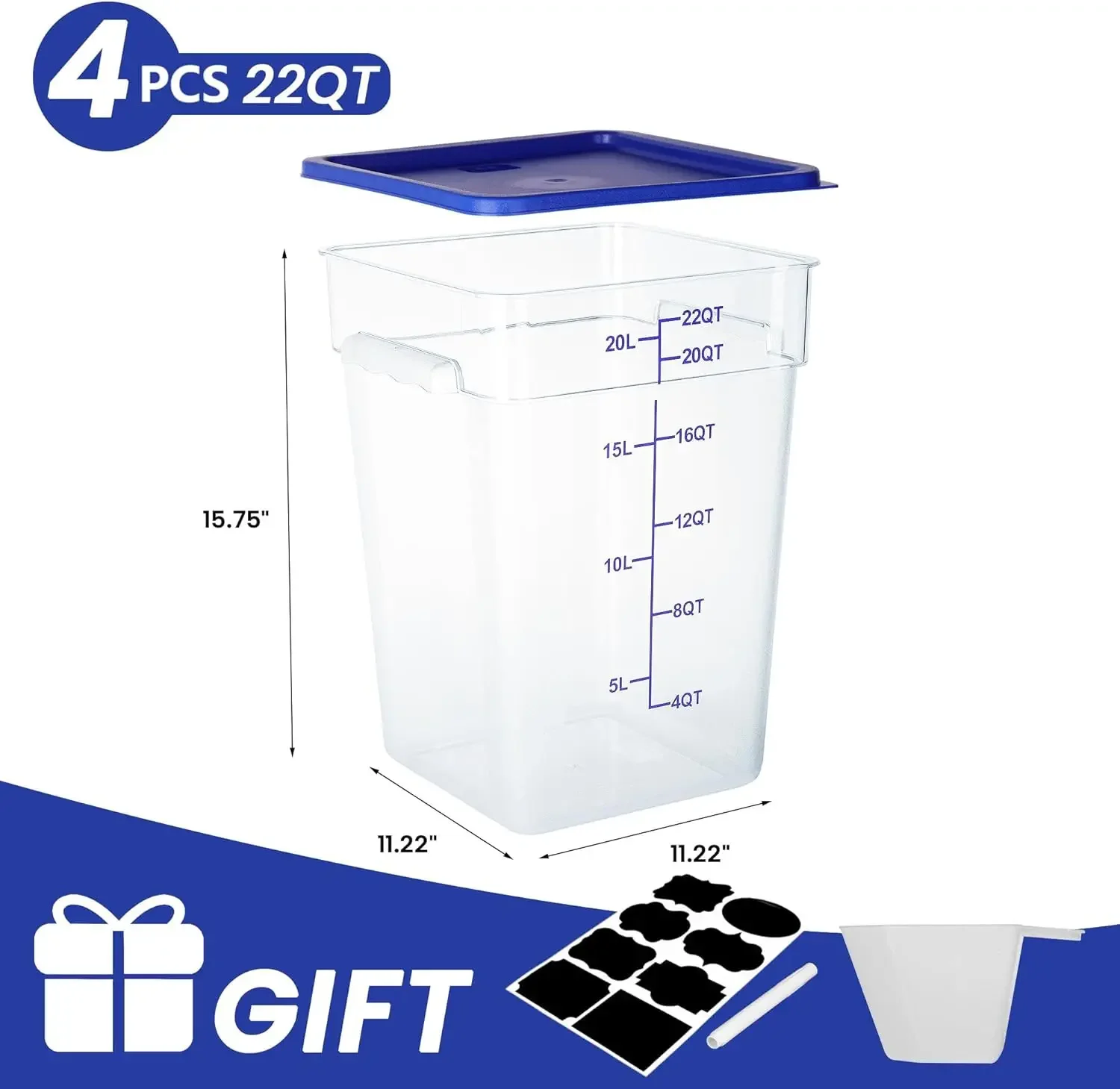 4 Pack Food Storage Containers – Food Storage 4 Quart Bewertung und Preis