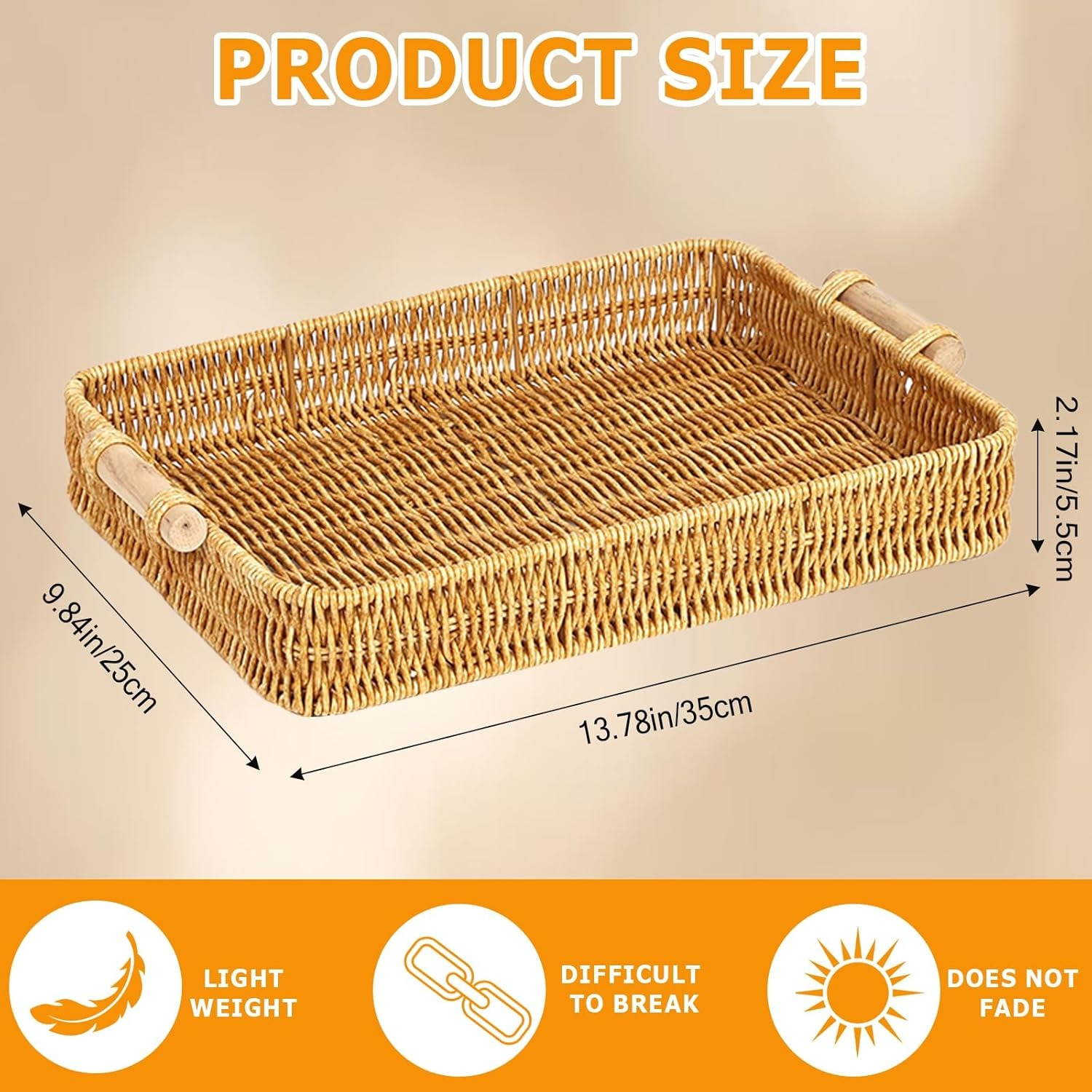 Wicker Tray Rectangular Rattan – Food Storage In Restaurant Bewertung und Preis