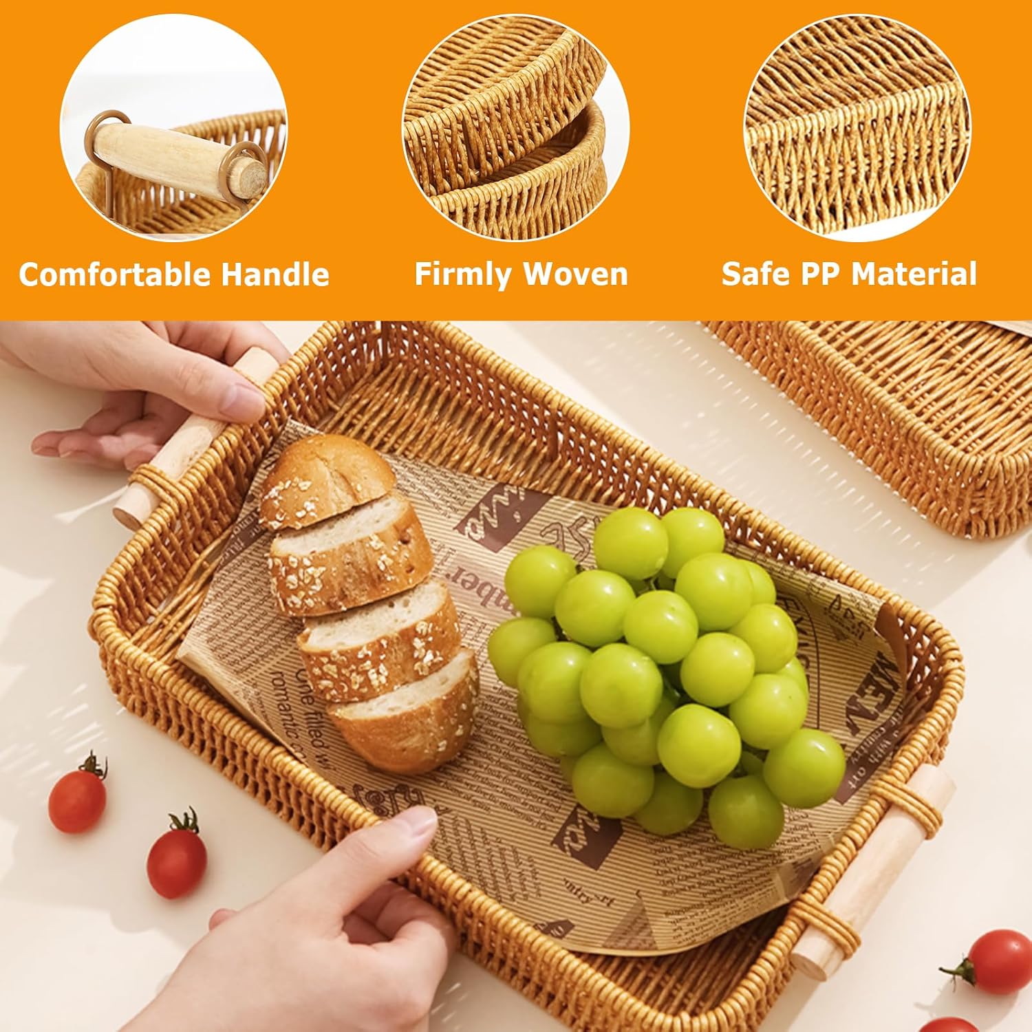 Wicker Tray Rectangular Rattan – Food Storage In Restaurant Bewertung und Preis