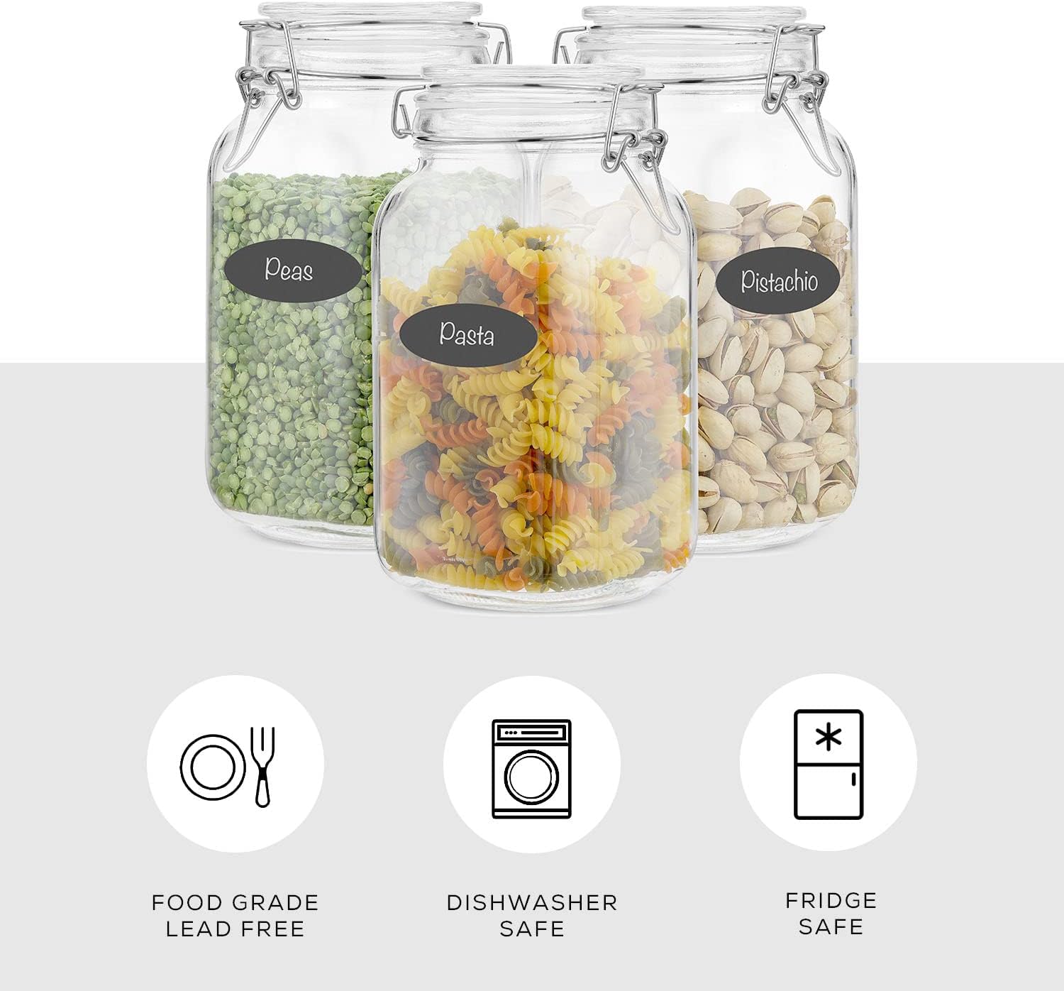 Airtight Glass Jars with Lids  – Food Storage Glass Jar Bewertung und Preis