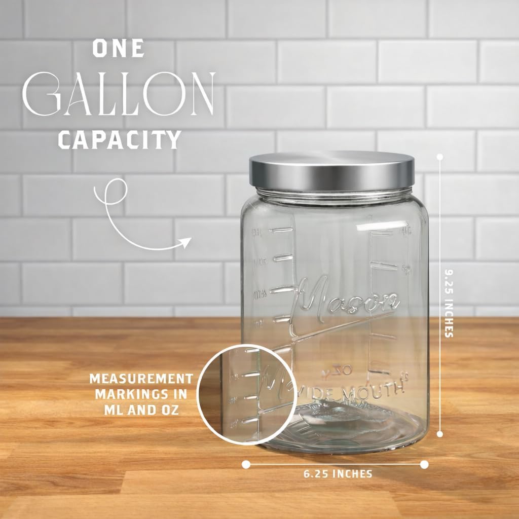 Extra Large    Jar - 1 Gallon  – Food Storage Glass Jar Bewertung und Preis