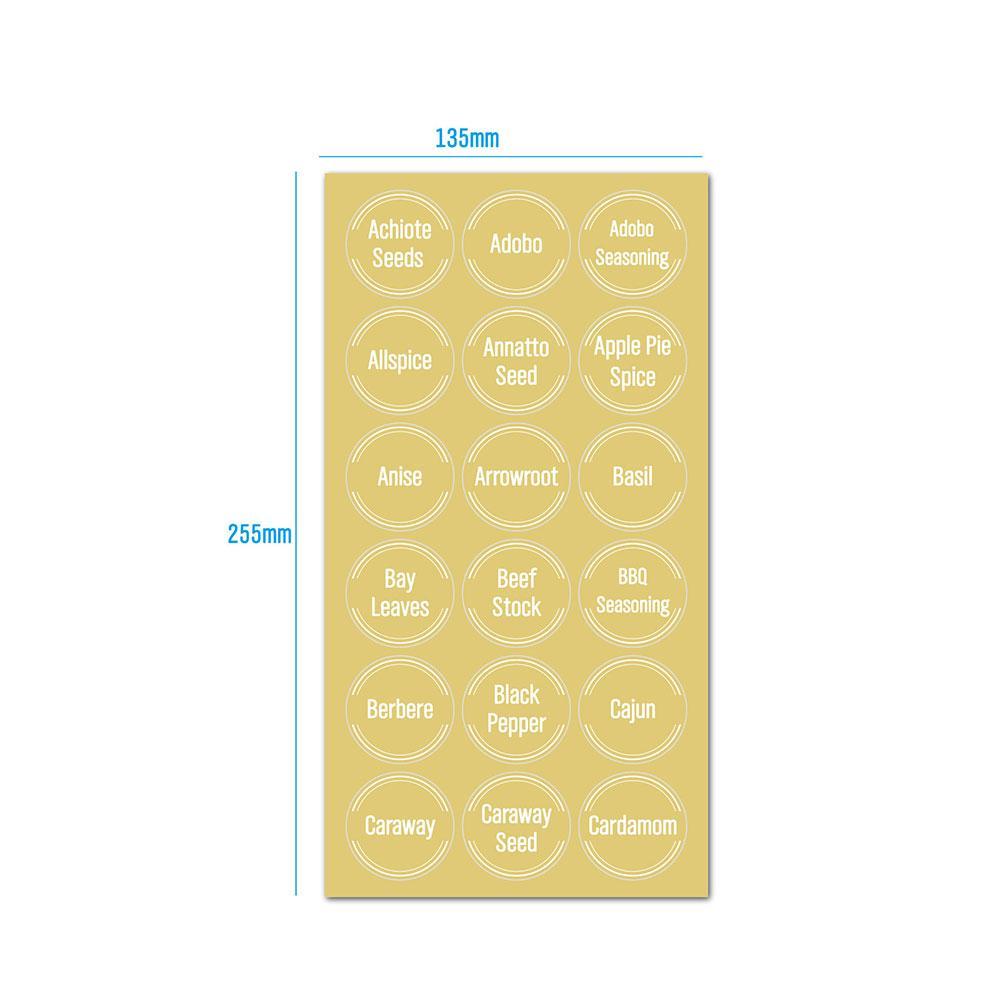 144 Pcs/set Transparent Spice  – Food Storage Name Bewertung und Preis