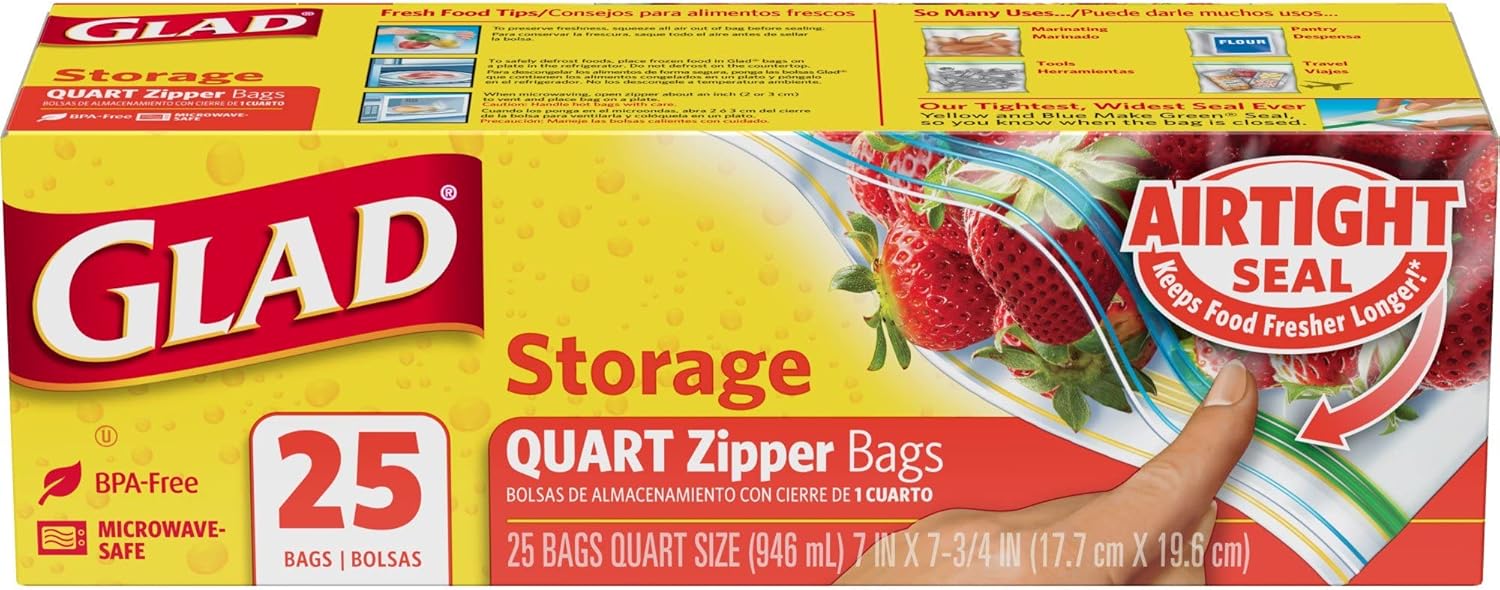 Quart Zipper Food Storage Bags – Food Storage Zipper Bags Bewertung und Preis