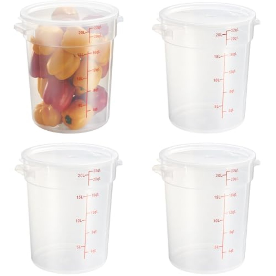 22 Quart Translucent Round Foo – Food Storage 4 Quart Bewertung und Preis